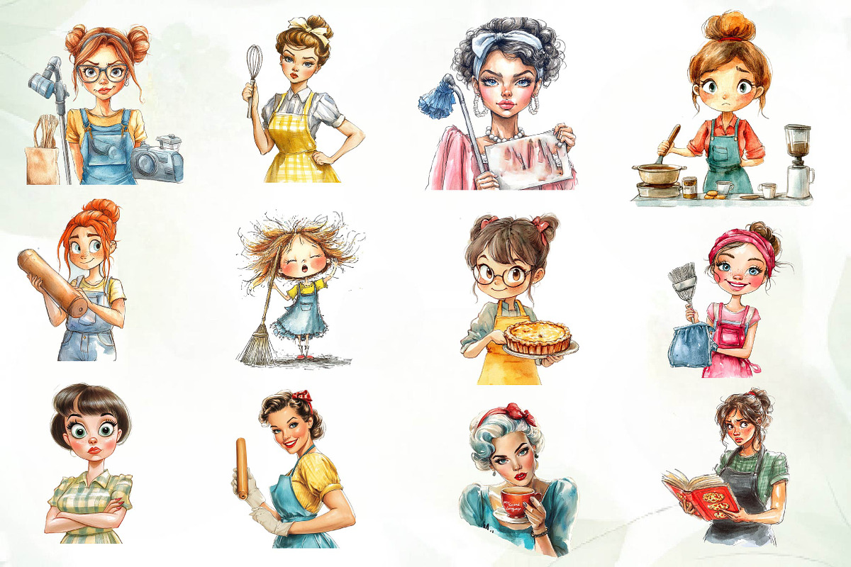 Sarcastic Housewife Sublimation Clip, an Illustration by CreationArt (Photo 3 of 5)