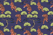 Crouching Tiger, a Pattern Graphic by Elona Laff (Thumbnail 1 of 5)