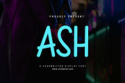 Ash Display Font, a Handwritten Font by Zelda Graphic (Thumbnail 1 of 5)