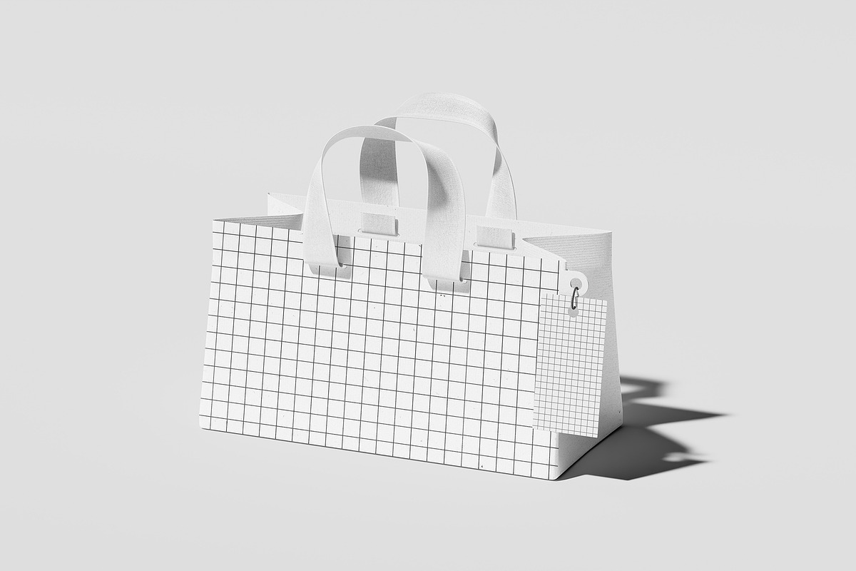 Big Paper Bag Branding Mockup, a Cups & Container Mockup by Eklip Studio (Photo 2 of 5)