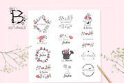Botanical Hand Drawn Logo Bundle, a Branding & Logo Template by garu1987 (Thumbnail 6 of 6)