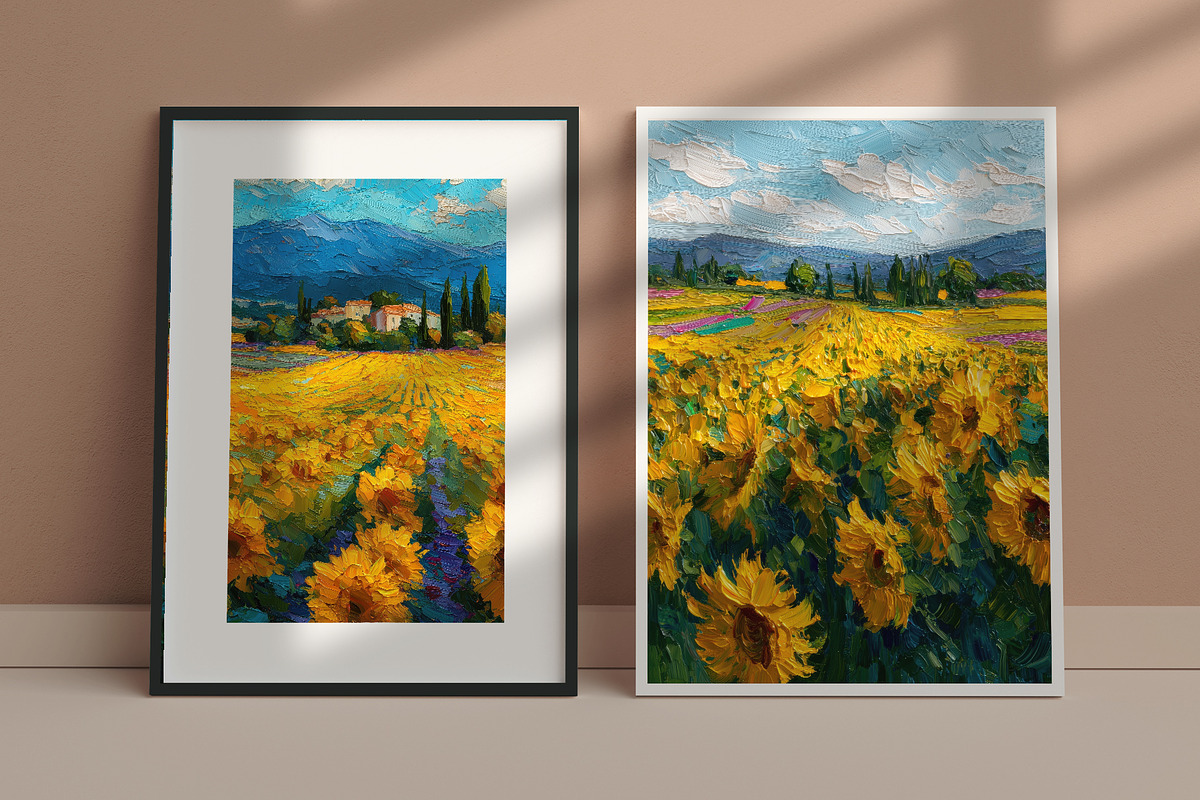 Summer Sunflower Field Illustration, a Decorative Illustration by Housui Patterns (Photo 12 of 12)