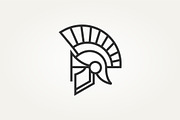 isolated spartan helmet icon logo, a Branding & Logo Template by Blazybone (Thumbnail 2 of 2)