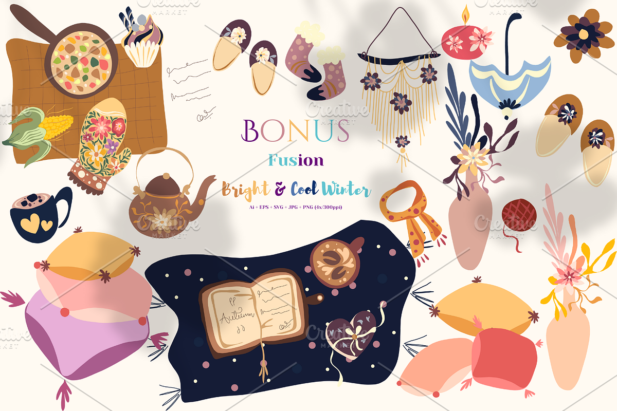 Cozy Home | Scene Creator, an Illustration by ArtstudioByKhushbu (Photo 5 of 5)