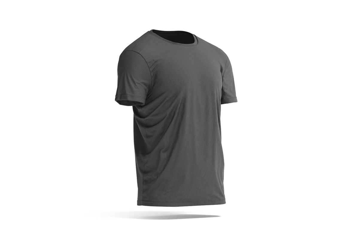 Black Men's T-Shirt 3D Model, an Object 3D Model by rebrandy (Photo 4 of 9)