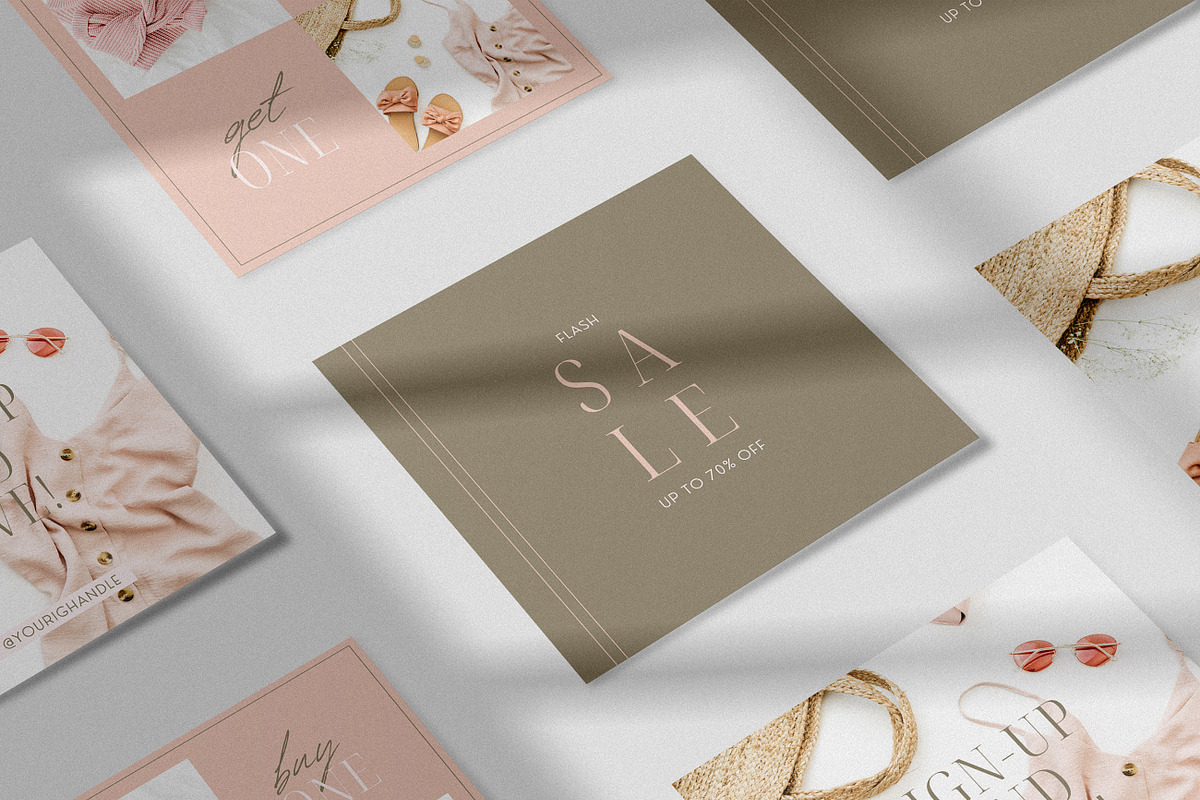 Macaron Instagram Templates, a Social Media Template by denofdreamers (Photo 6 of 6)