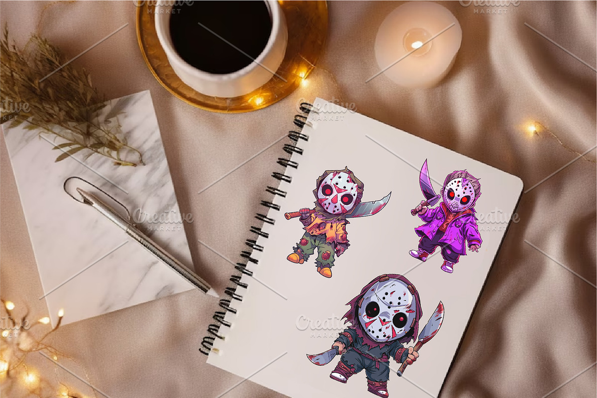 Cartoon Horror Halloween Guys 04., a Decorative Illustration by KENO Mascots (Photo 6 of 10)