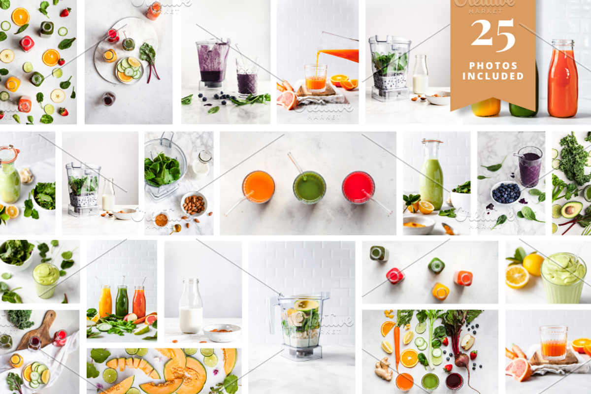 JUICE & SMOOTHIE stock image bundle, a Health & Medical Photo by Brand Spanking You (Photo 2 of 7)