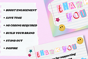 Y2K THANK YOU Card, a Card Template by PLANETSEL (Thumbnail 4 of 4)