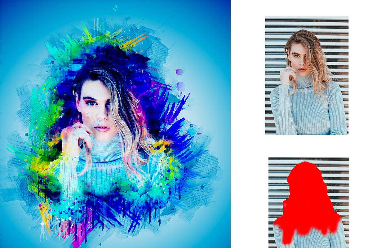 Pop Canvas Photoshop Action, an Action Add-On by MRI STUDIO (Photo 6 of 18)
