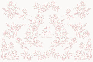 Wedding Wreath Floral Elements Vol.1