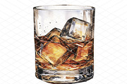 Bourbon On The Rocks Illustration, a Food Illustration by 1801Prints (Thumbnail 3 of 4)