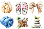 Spa Day Sublimation Clipart Bundle, an Illustration by Designworld (Thumbnail 4 of 6)