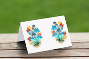 Composition with blue mushrooms, a Decorative Illustration by blackmoon9 (Thumbnail 2 of 3)