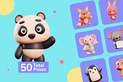 3D Animal Character Pack Vol 2, an Animal 3D Model by Algrafika_Official (Thumbnail 2 of 6)