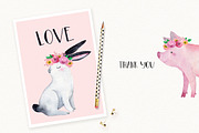 FARM ANIMALS watercolor set PART 1, an Animal Illustration by Natali Smolova (Thumbnail 7 of 7)