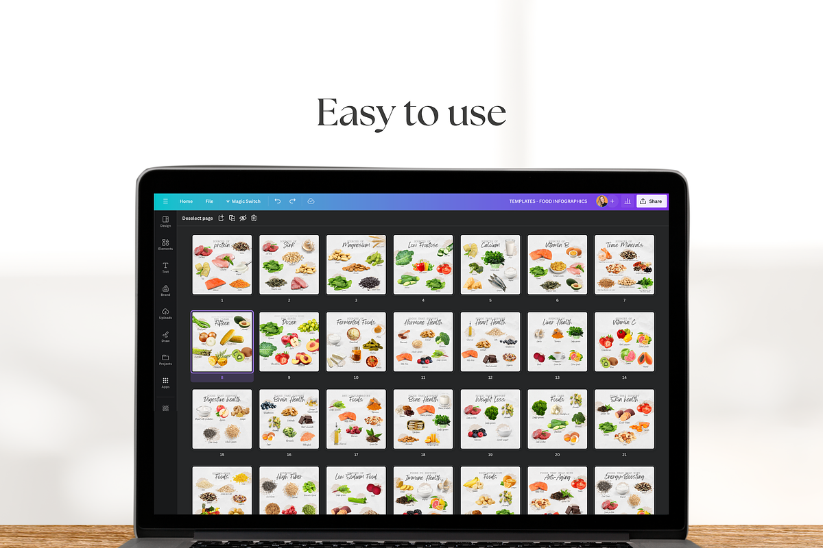 Nutrition Benefit Infographics Canva, a Social Media Template by The Social Stuff (Photo 8 of 12)