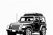 Jeep Vector Traveled design, perfect, an Illustration by Amazin_art (Thumbnail 3 of 9)