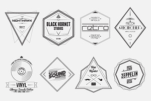 Retro Badges Set 1