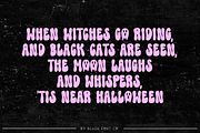 HOCUS GHOST Retro Halloween Font, a Font by Blush Font Co. (Thumbnail 6 of 6)