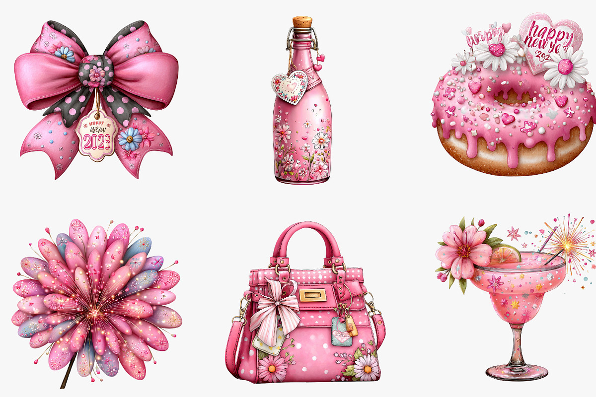 new year clipart, an Illustration by CreationArt (Photo 5 of 6)