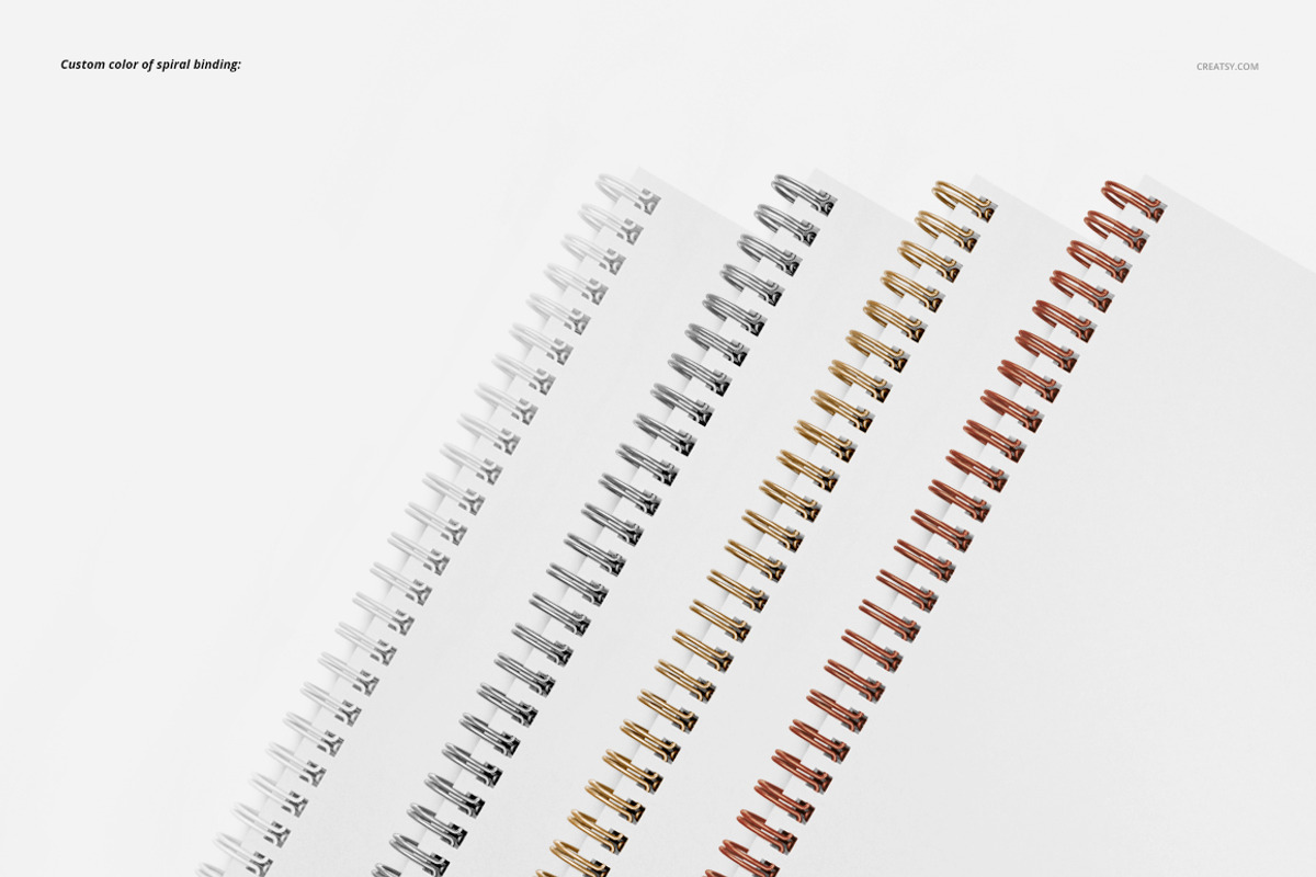 A5 Spiral Notebook Mockup Set, a Stationery Template by creatsy5 (Photo 9 of 12)