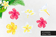 Tropical flamingo, vector., an Illustration by VaraNa Art (Thumbnail 9 of 14)