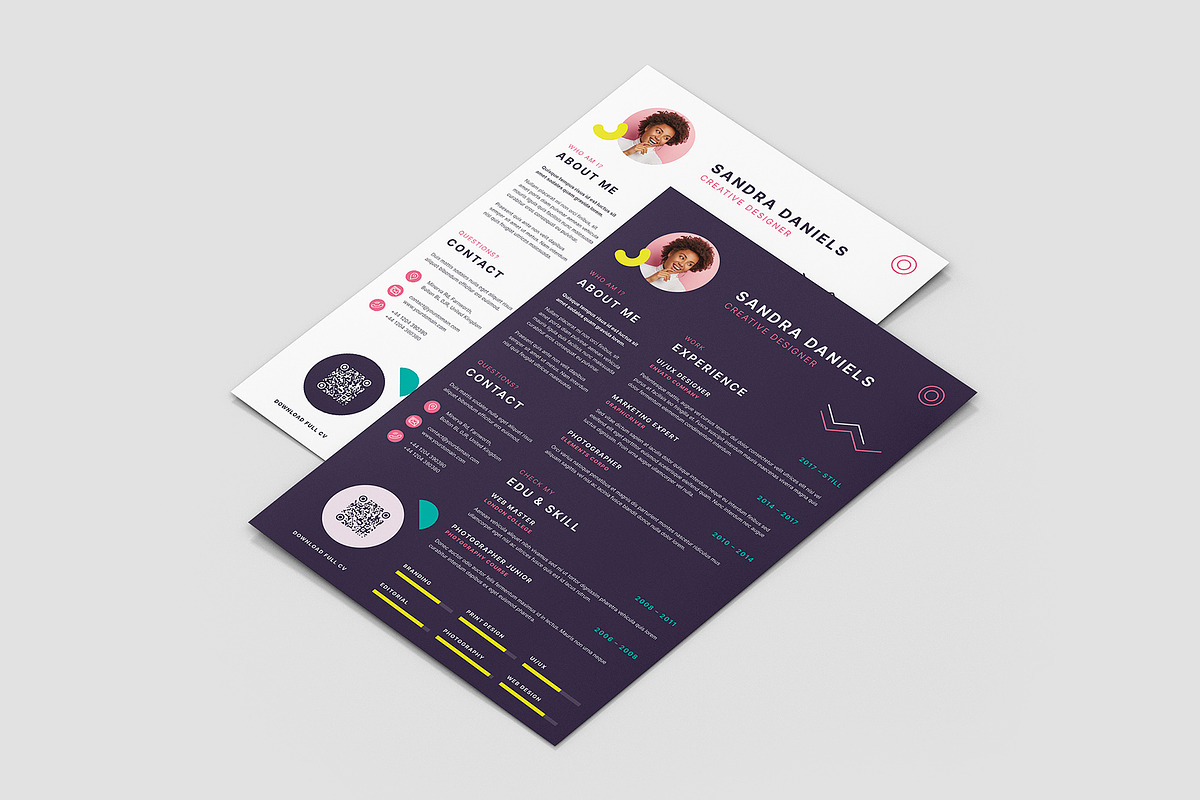 The Resume Flyer Canva Template, a Resume Template by artbart (Photo 2 of 10)
