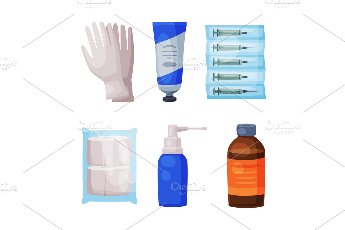 Medical Care and Treatment with, an Object Illustration by TopVectors