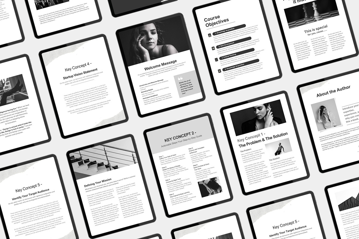 Black & White Canva Ebook Template, a Magazine Template by TheBrightGrap (Photo 6 of 9)