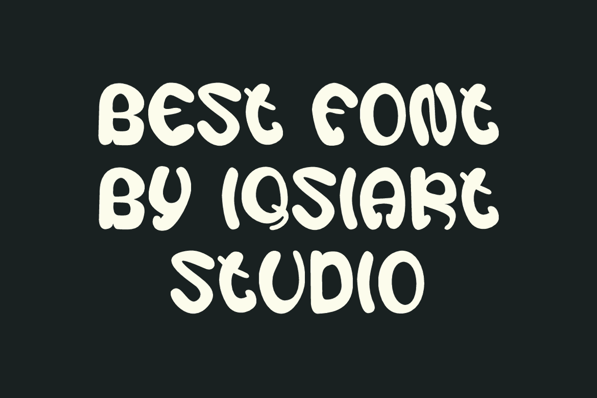 Sandio Fancy Font, a Sans Serif Font by Iqsiart Studio (Photo 5 of 6)