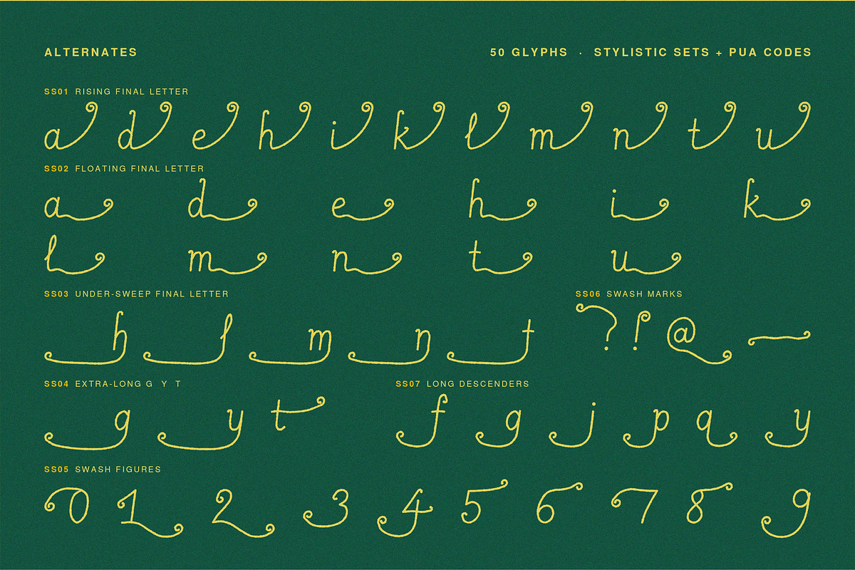 Tanglevine Script Font, a Handwritten Font by Lilithcollageart (Photo 8 of 10)