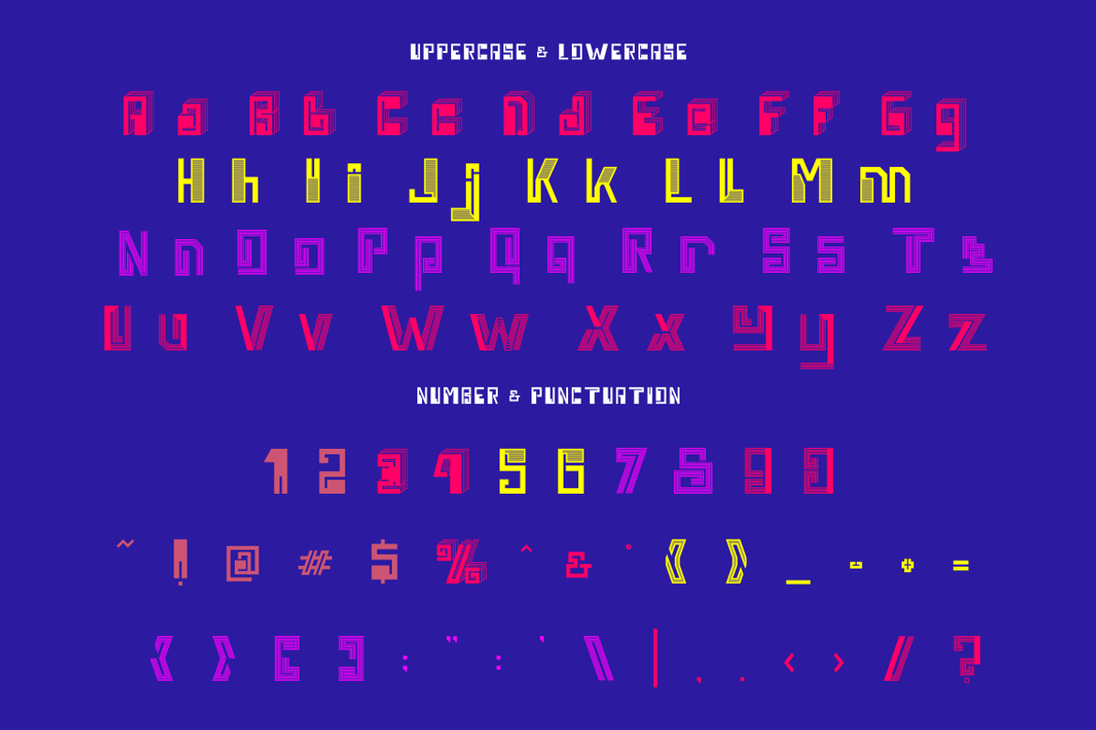 Neon Whirl - Colorful Font, a Font by PutraCetol Studio (Photo 6 of 11)