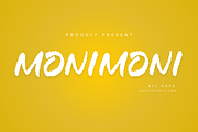 MONIMONI Allcaps Font, a Sans Serif Font by Basnistudio (Thumbnail 1 of 8)