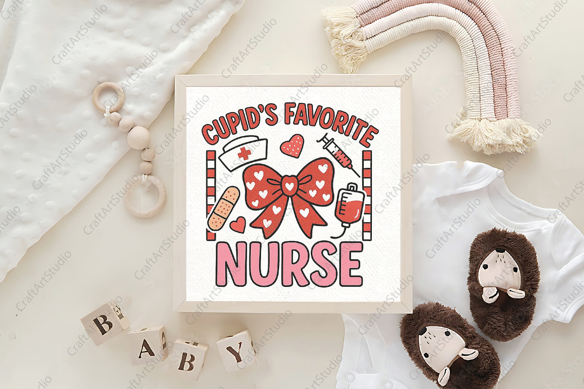 Cupid's Favorite Nurse PNG, an Illustration by CraftArtStudio (Photo 4 of 4)