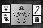 205 Christmas Stencils Designs, a Decorative Illustration by Arshad Ali (Thumbnail 14 of 14)