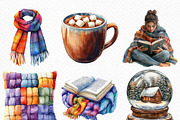 Cozy Winter Clipart, an Illustration by Craft Nest (Thumbnail 5 of 6)