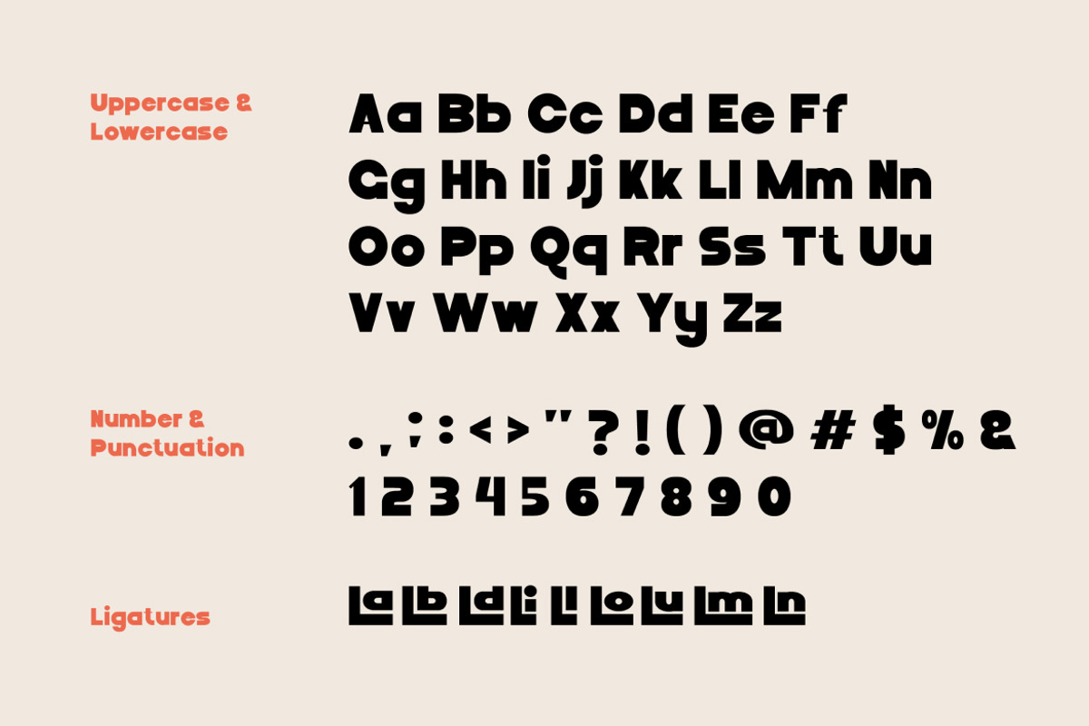 Lalalili Bold Sans Serif Font, a Sans Serif Font by Vadovastd (Photo 2 of 7)