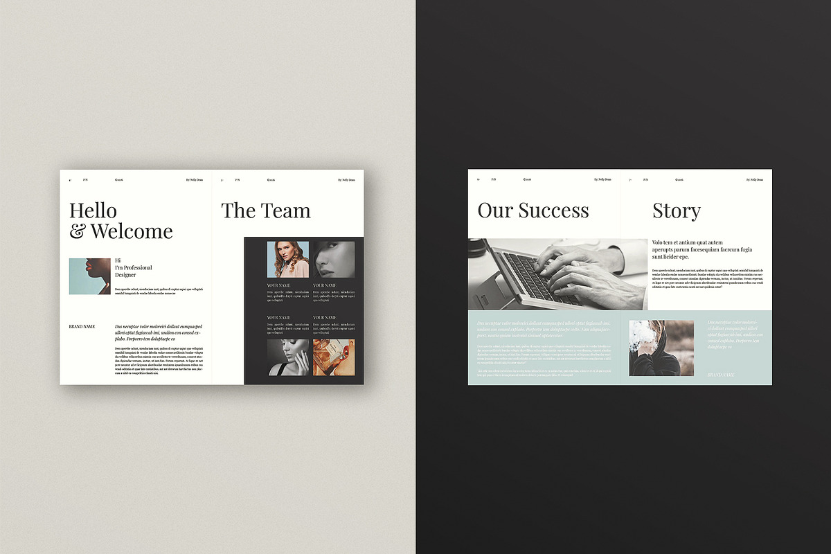 Book Layout Brochure Design Template, a Brochure Template by ArtisanaAura (Photo 4 of 11)