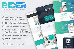 Rider - Business PSD Template