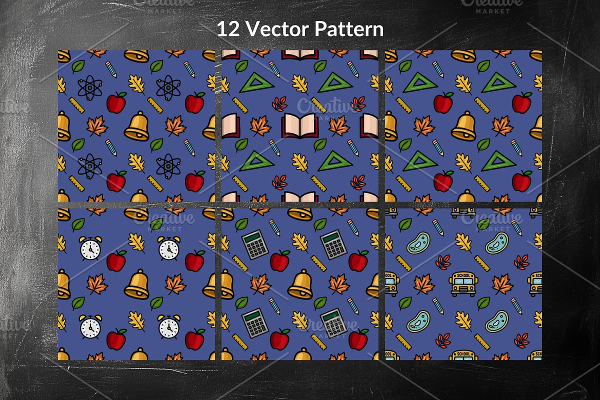 Back to School Collection, a Pattern Graphic by Elatedowl (Photo 3 of 14)