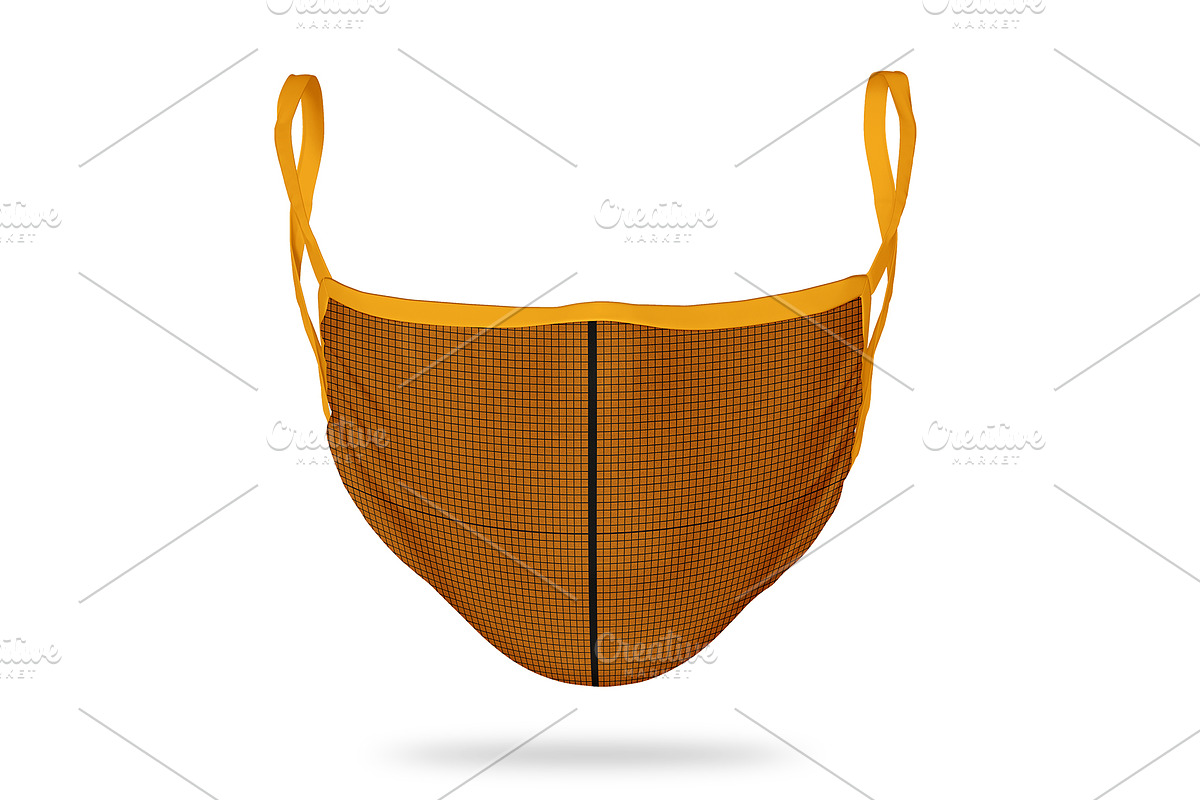 Face mask mockup realistic front, a Mask Mockup by Radmila (Photo 4 of 9)