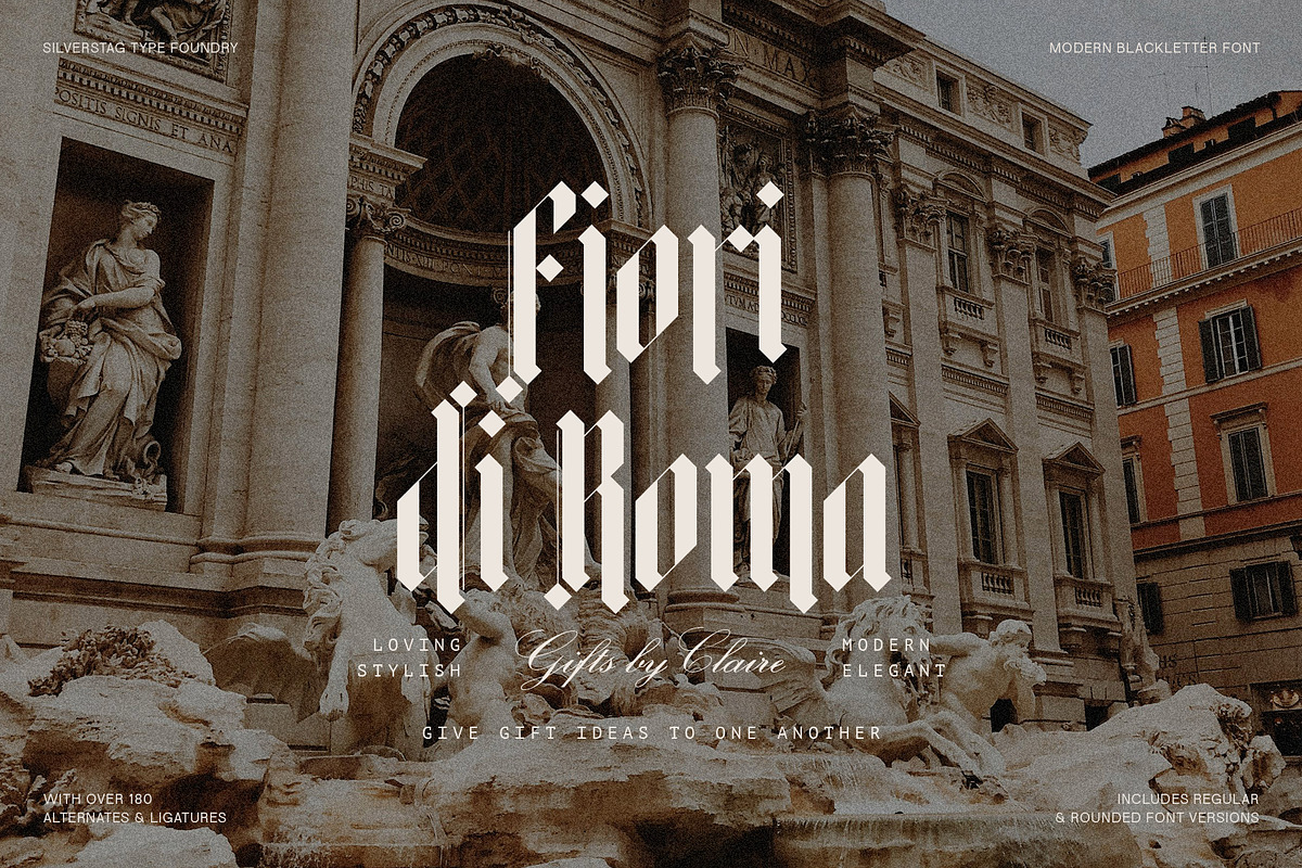 Rymaki - Modern Blackletter Font, a Blackletter Font by SilverStag Type Foundry (Photo 21 of 30)