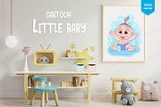Cute little baby. Tshirt, PNG., a Person Illustration by KENO Mascots (Thumbnail 4 of 5)