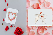 Valentines Roses Watercolor Flowers, an Illustration by Artcard Watercolor (Thumbnail 9 of 11)