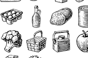 Vintage Grocery Food Icons, an Object Graphic by RT Studio (Thumbnail 3 of 3)