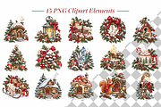 Cozy Christmas Clipart Bundle PNG, a Seasonal Illustration by Ink Gallery (Thumbnail 3 of 8)