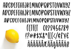 Puckery Tart: A Tasty Lettering Font