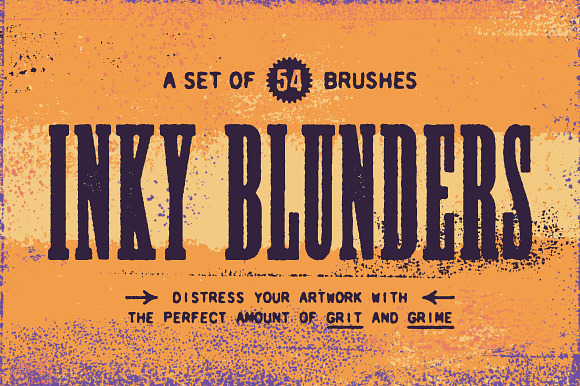 Inky Blunders | Distressing Brushes preview 8