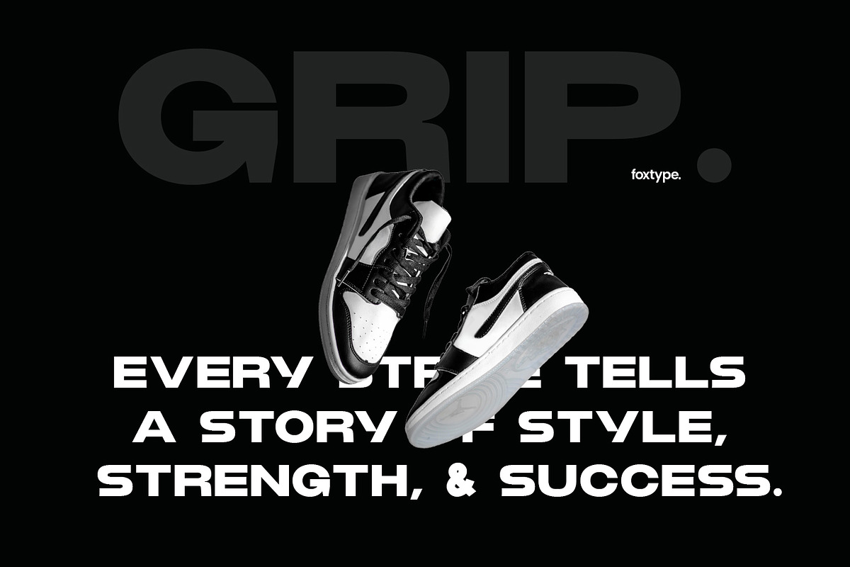 Gripe Typeface, a Sans Serif Font by Foxtype (Photo 3 of 5)